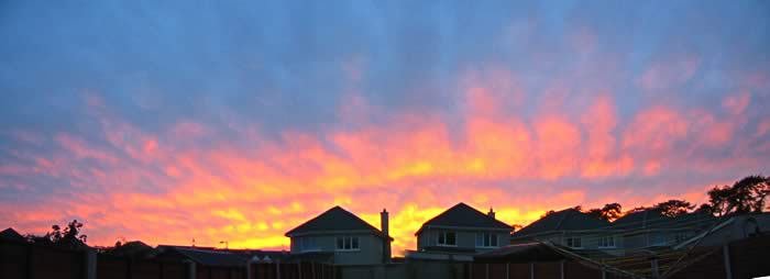 golden sunset panorama newbridge co kildare ireland by andrew lovatt
